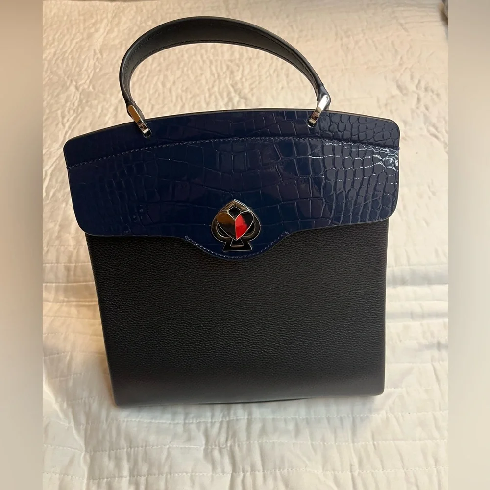 New Kate spade romy croc embossed backpack